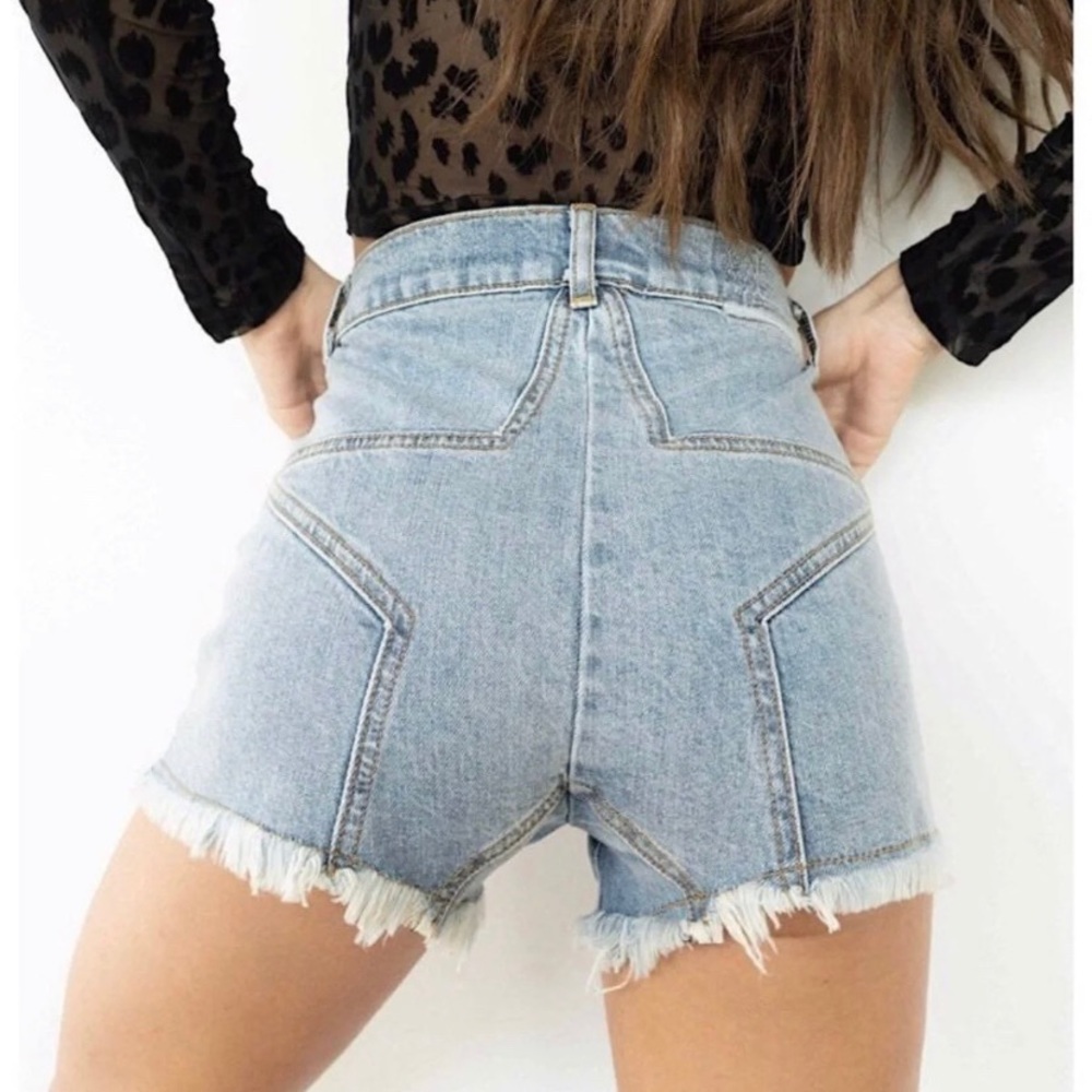 Denim shorts